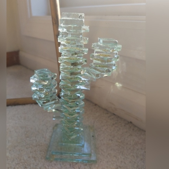 Decorative Glass Cactus - Picture 2 of 2